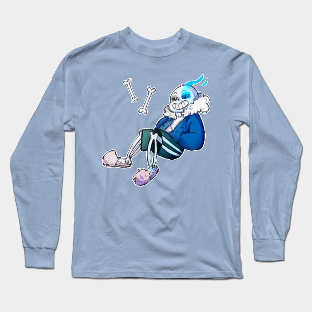 Undertale: Sans Long Sleeve T-Shirt by DeepFriedPaint